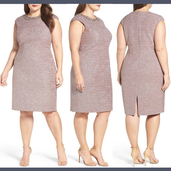 Eliza J Dresses & Skirts - NWT Eliza J Embellished Sparkle Sheath Dress 22W